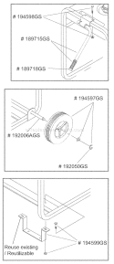 Part Location Diagram of 189715GS Briggs and Stratton Assembly, Handle